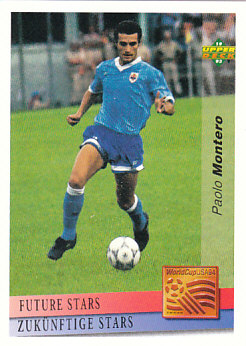 Paolo Montero Uruguay Upper Deck World Cup 1994 Preview Eng/Ger Future Stars #140